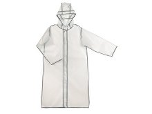 Reflective raincoat "Providence" with a cover, unisex. (SKU 1932097M-L)