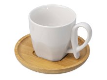 Coffee set with bamboo saucer "Mandy" (SKU 871626)