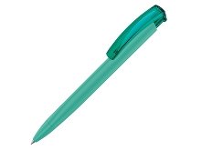 Plastic ballpoint pen triangular "Trinity K transparent Gum" soft-touch (SKU 187926.15)