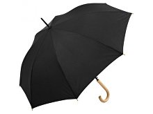 Umbrella-cane "Okobrella" with a wooden handle and a dome made of recycled plastic. (SKU 100004)